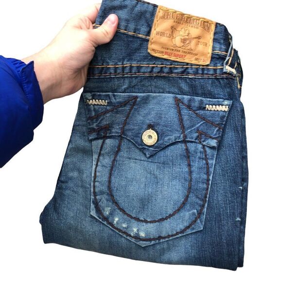 True Religion Jeans Size 33 BILLY SUPER T Blue - Picture 8 of 9